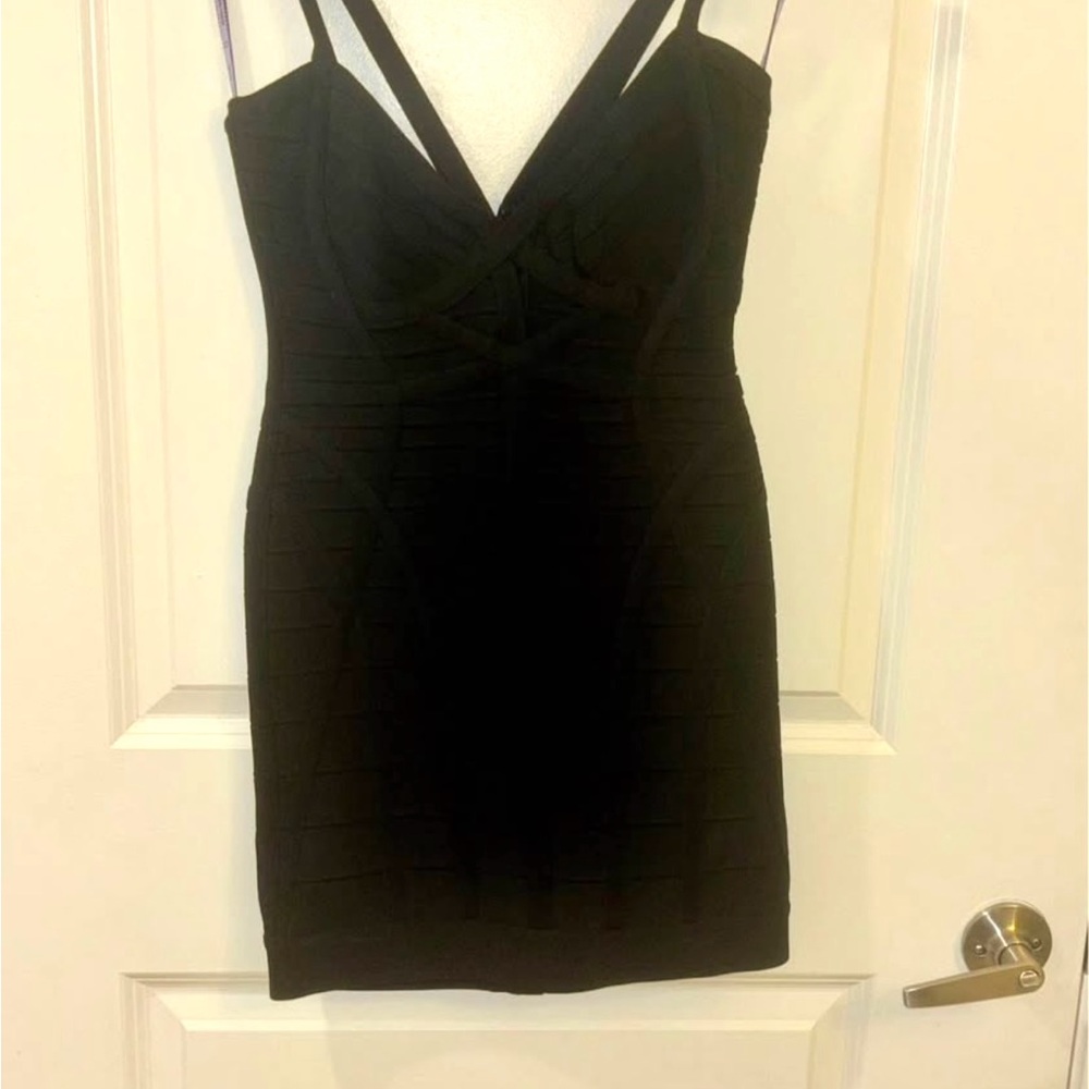 Herve Leger Black Mini Dress